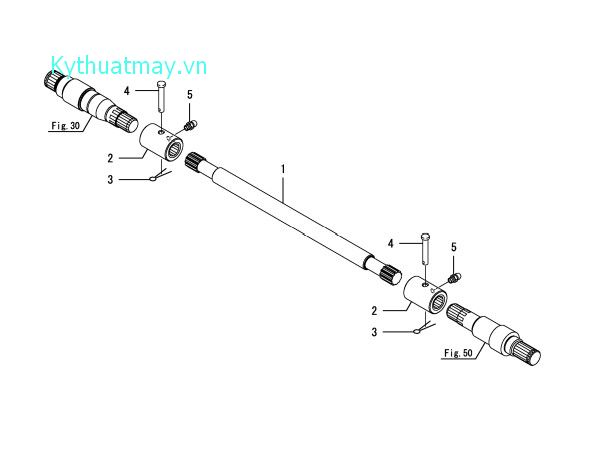 Trục truyền động sau